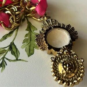 Juicy Couture Gold and Pink Locket Necklace